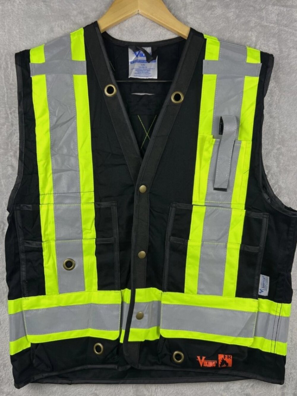 Viking Open Road Surveyor FR Safety Vest - Fire Retardant Class 1 Reflec.. Large